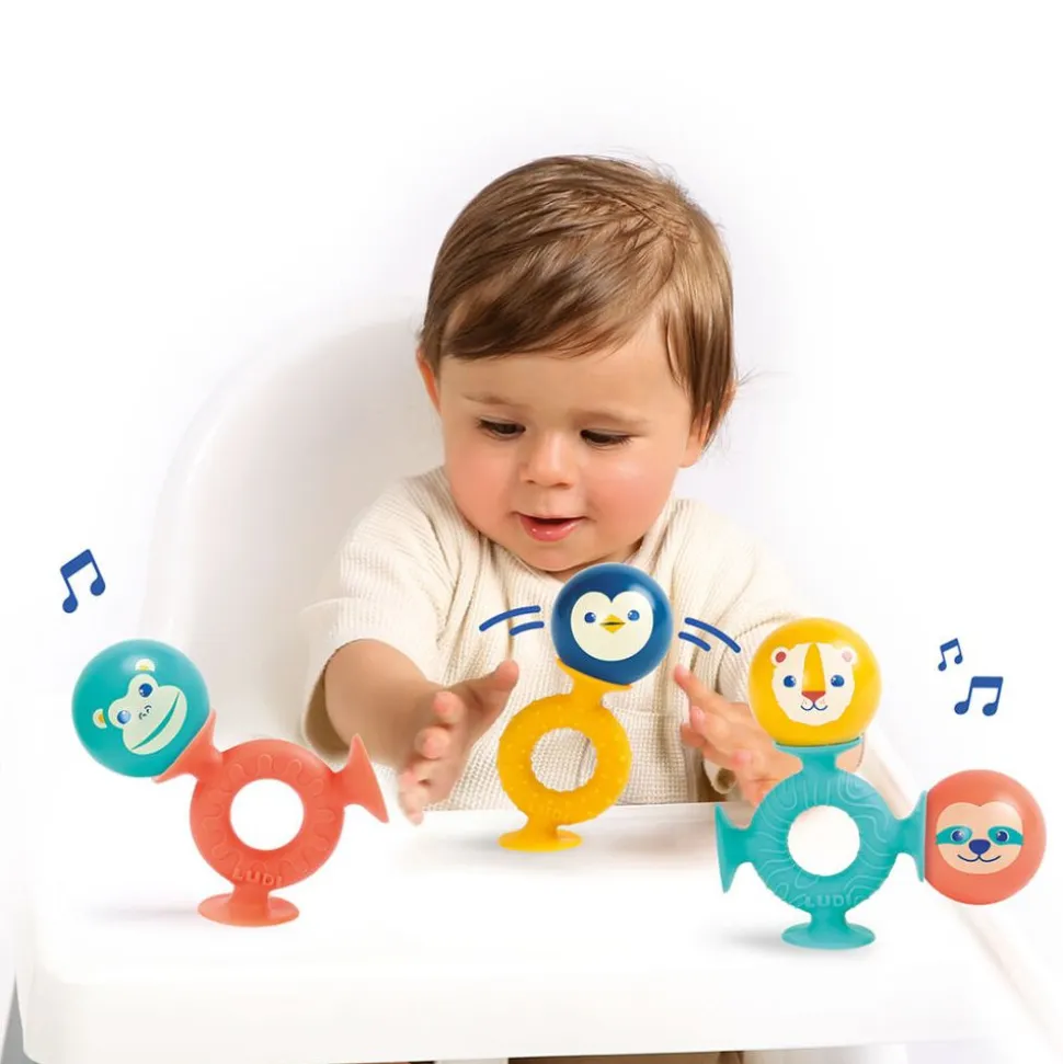 Jeu d'éveil à ventouses et balles sonores smac pop