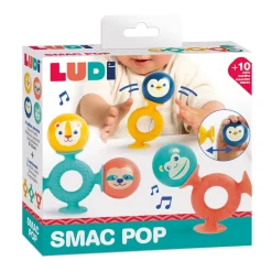 Jeu d'éveil à ventouses et balles sonores smac pop