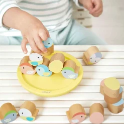 Jeu empilable et d'équilibre oiseaux pure