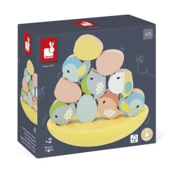 Jeu empilable et d'équilibre oiseaux pure