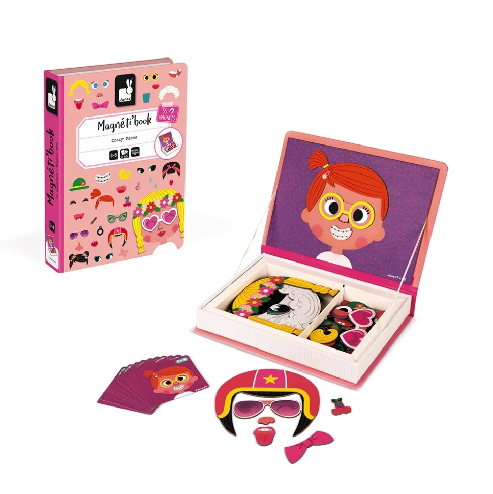 Jeu magnéti'book crazy face fille