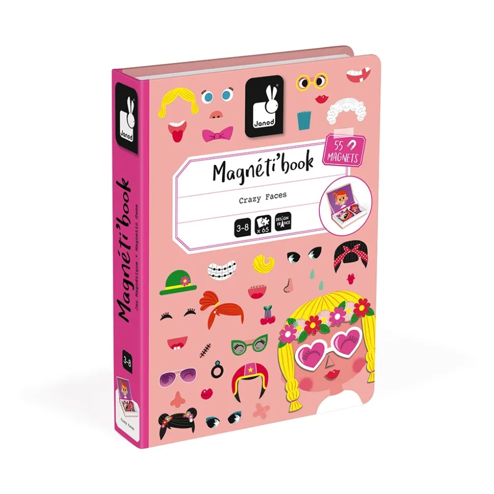 Jeu magnéti'book crazy face fille