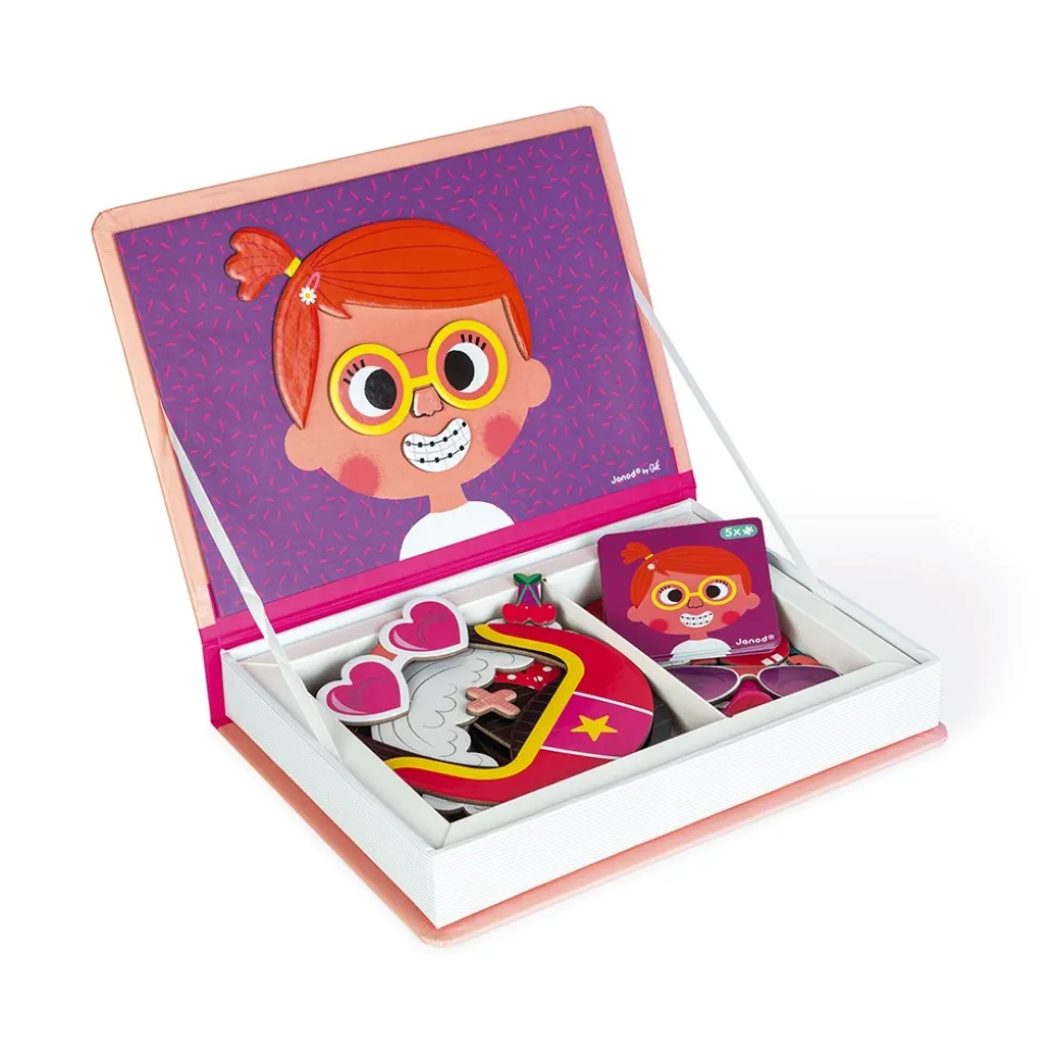 Jeu magnéti'book crazy face fille