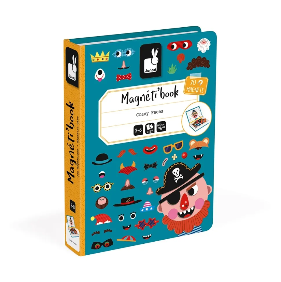 Jeu magnéti'book crazy face garçon