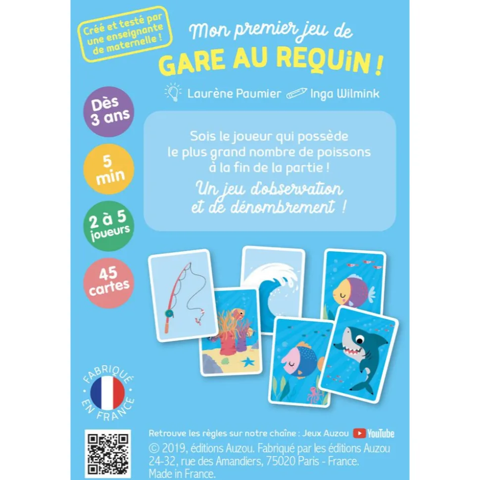 Jeux de cartes - mon premier jeu de gare au requin !