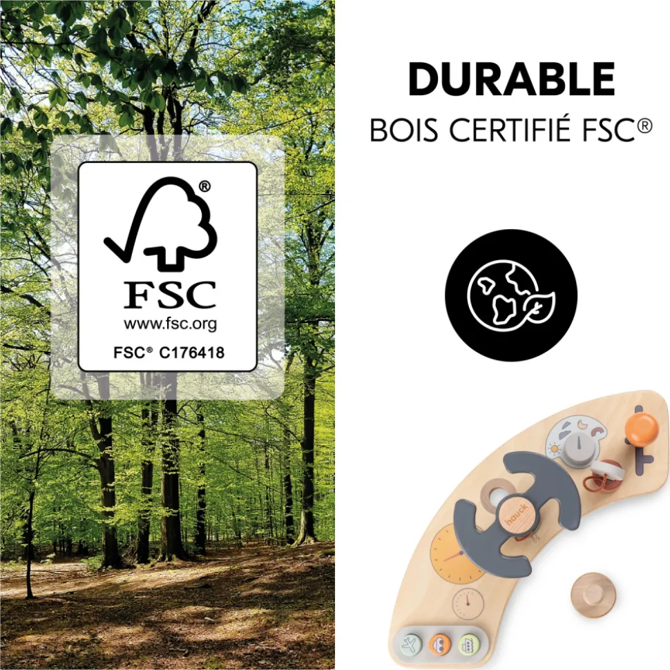 Jeux de plateau pour chaise haute en bois play cockpit