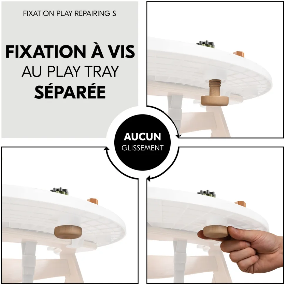 Jeux de plateau pour chaise haute en bois arketa play repairing s