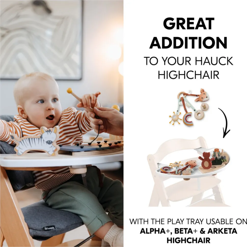 Jeux pour plateau de chaise haute en bois play catching s