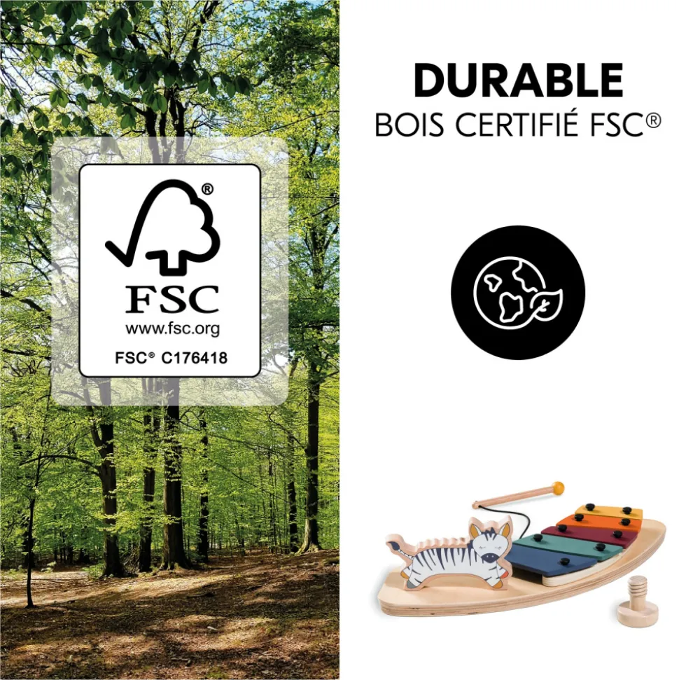 Jeux pour plateau de chaise haute en bois play music