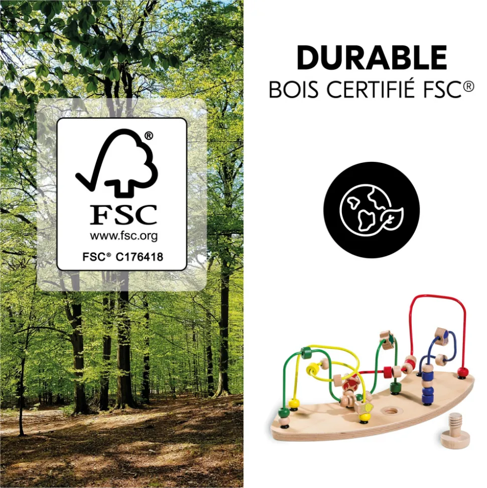 Jeux pour plateau de chaise haute en bois play moving