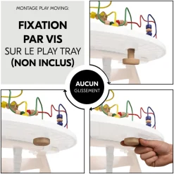 Jeux pour plateau de chaise haute en bois play moving
