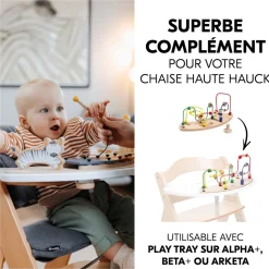 Jeux pour plateau de chaise haute en bois play moving