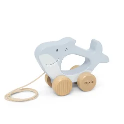 Jouet bébé à tirer en bois - mr. shark