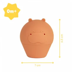 Jouet de bain 4 aspergeurs ouverts en silicone