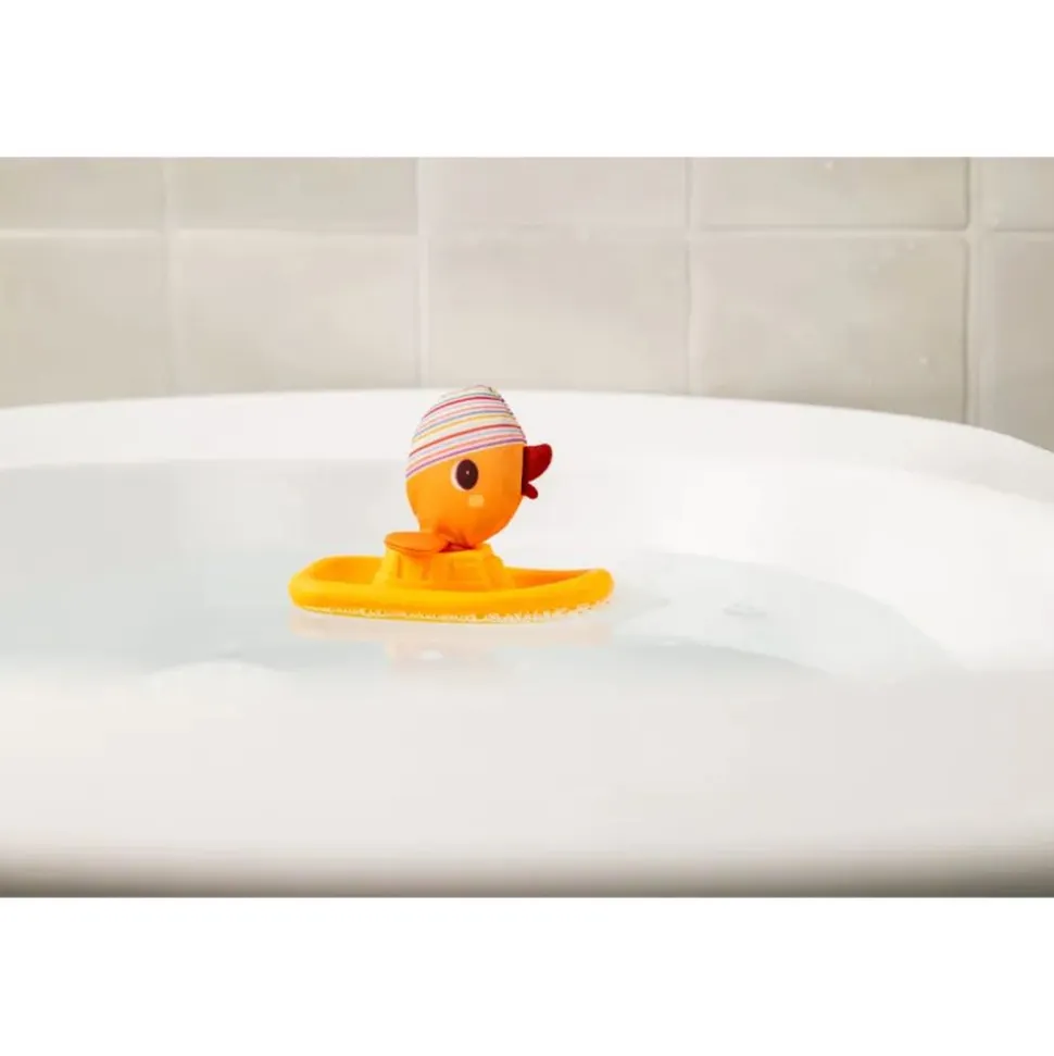Jouet de bain bateau flottant gaspard le canard