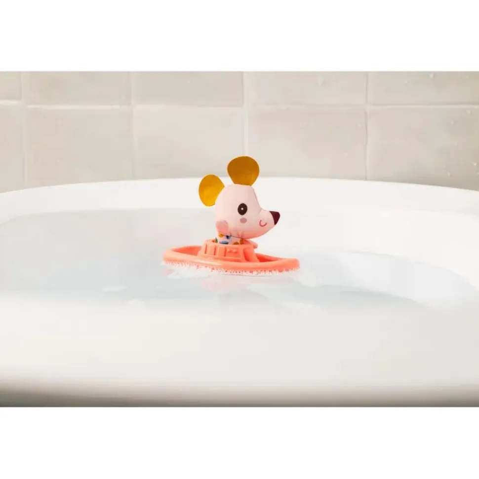Jouet de bain bateau flottant nina la souris
