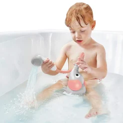 Jouet de bain bébé douchette elephant rose