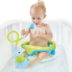 Jouet de bain bébé douchette elephant bleu