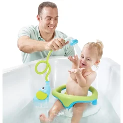 Jouet de bain bébé douchette elephant bleu
