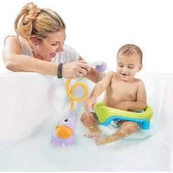 Jouet de bain bébé douchette éléphant mauve