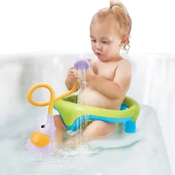 Jouet de bain bébé douchette éléphant mauve