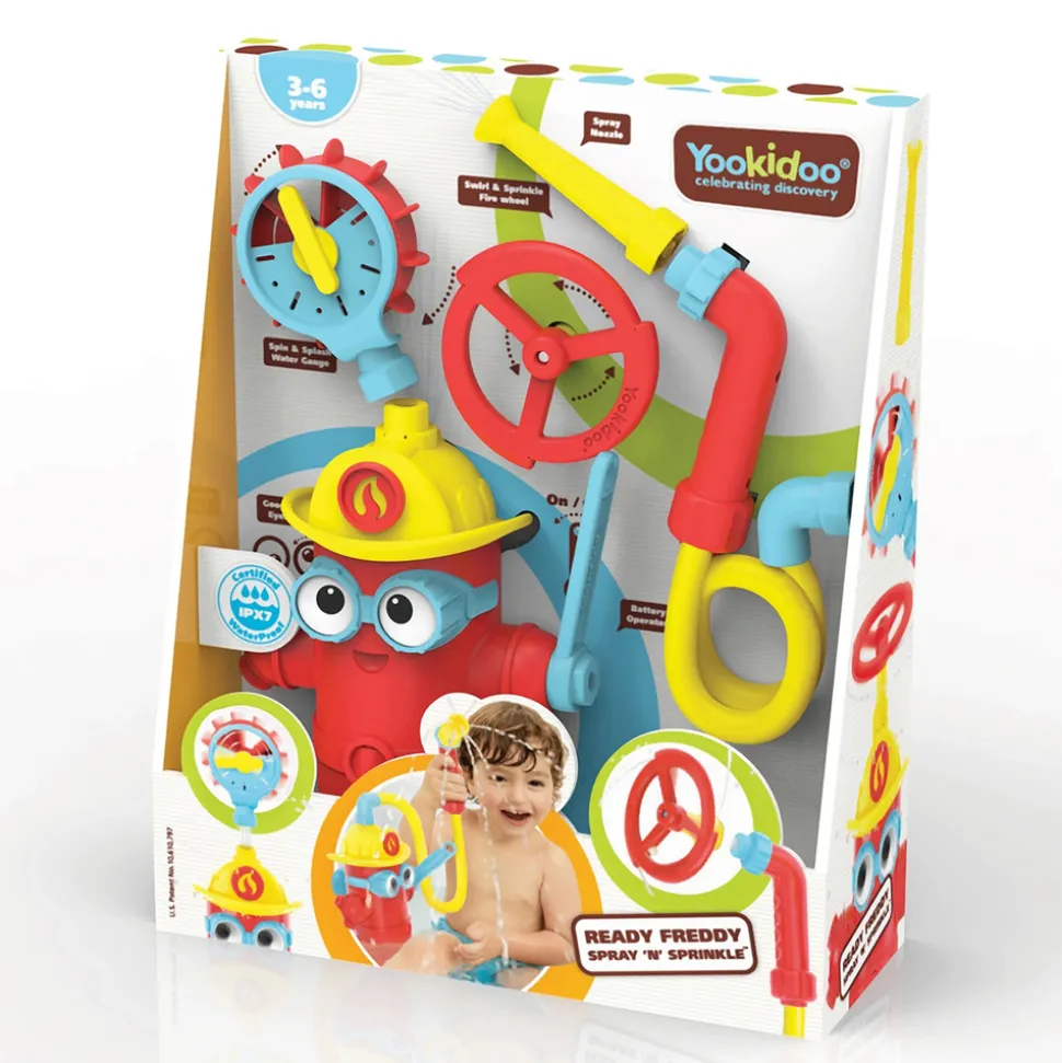 Jouet de bain bébé freddy le pompier arroseur