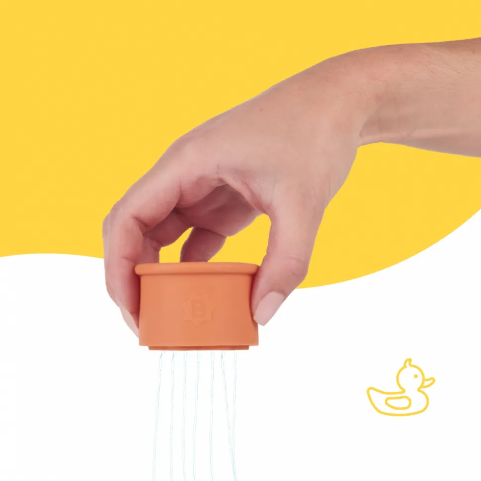 Jouet de bain bébé tasses empilables en silicone