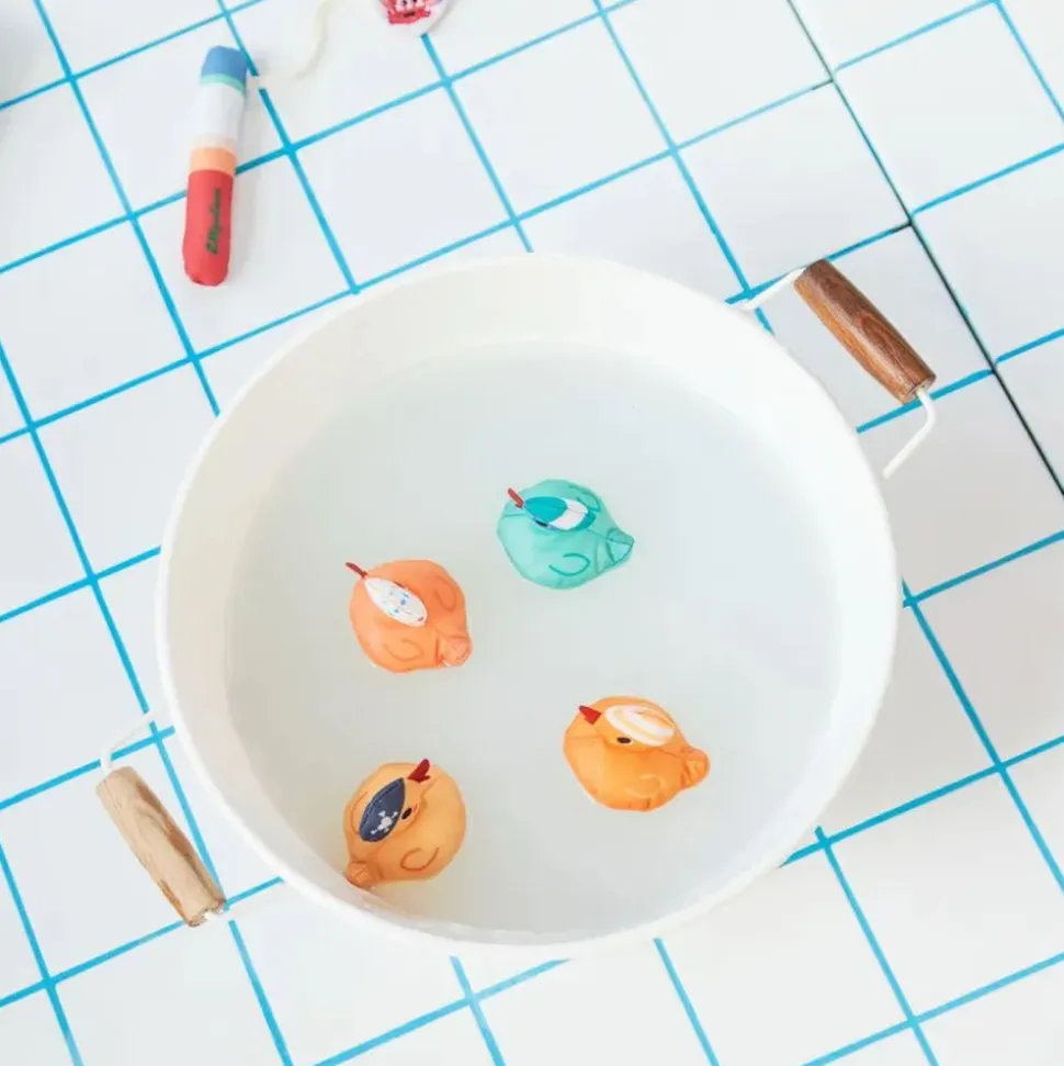Jouet de bain jeu de pêche aimanté gaspard le canard