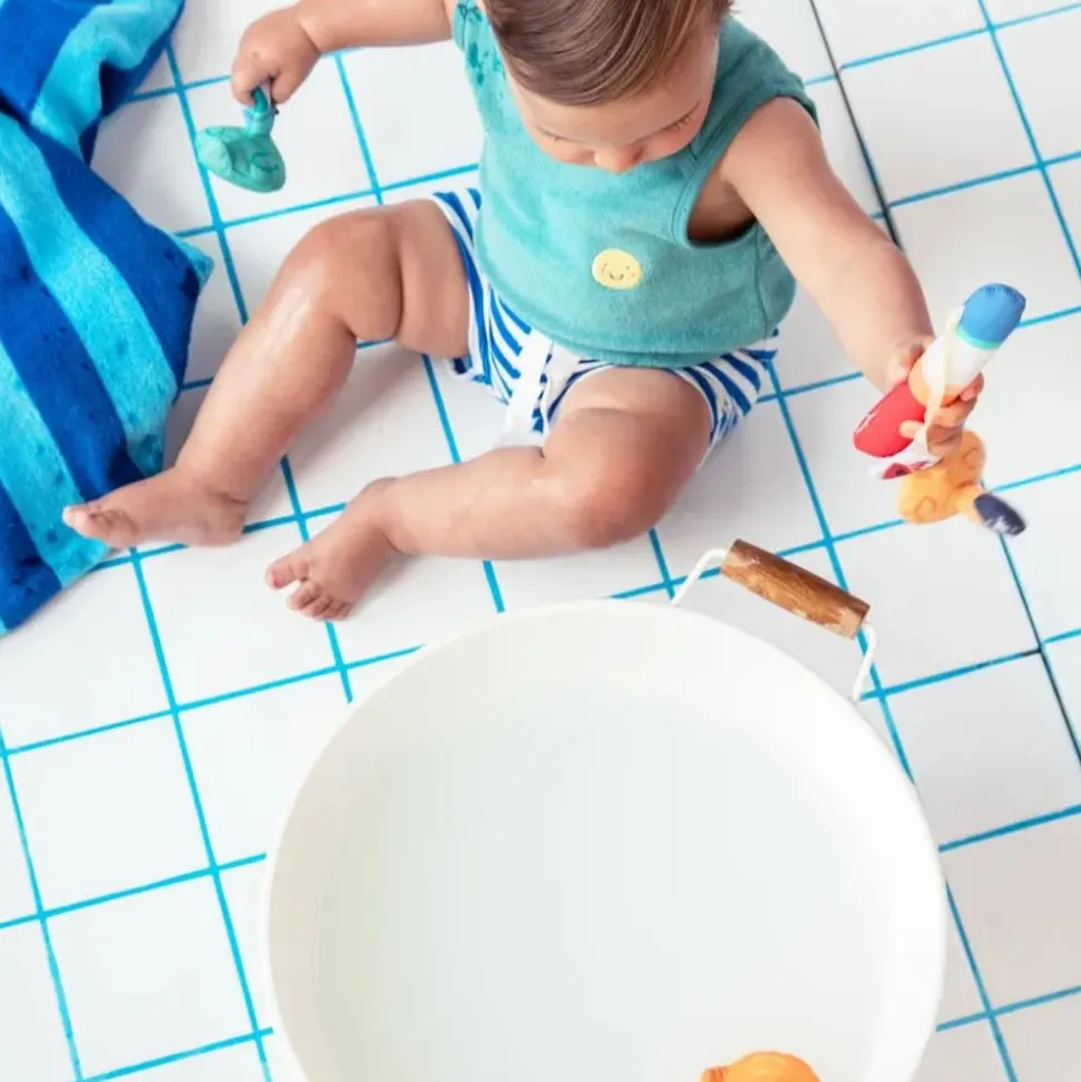 Jouet de bain jeu de pêche aimanté gaspard le canard