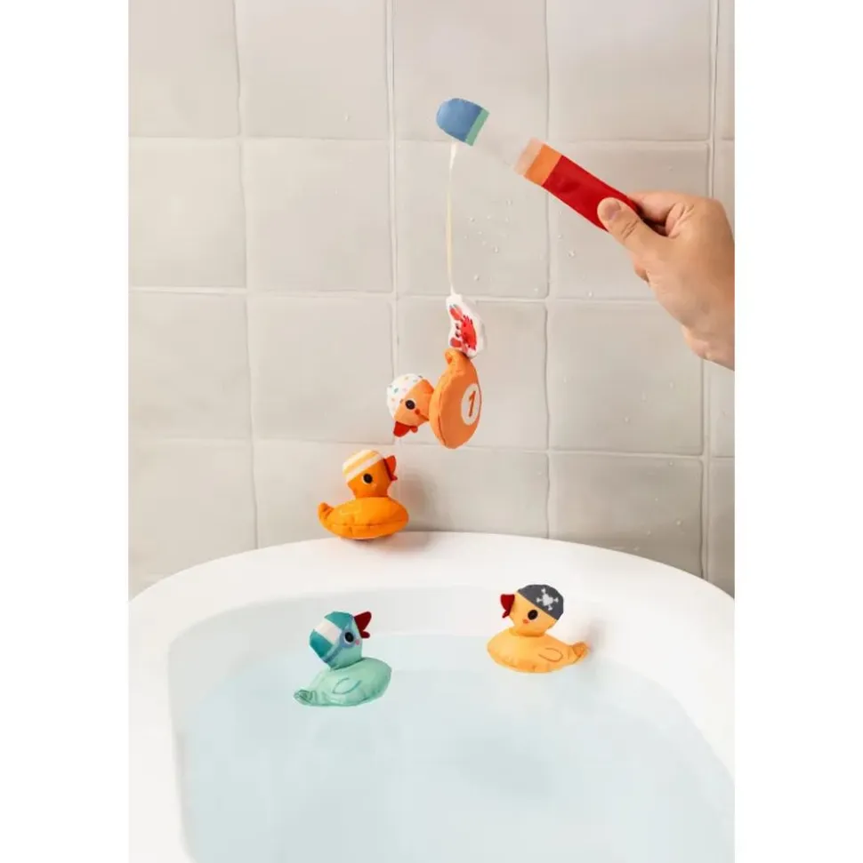 Jouet de bain jeu de pêche aimanté gaspard le canard