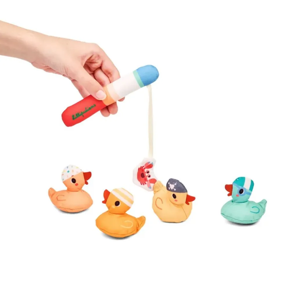 Jouet de bain jeu de pêche aimanté gaspard le canard