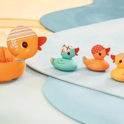 Jouet de bain maman canard et ses canetons aimantés