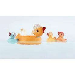 Jouet de bain maman canard et ses canetons aimantés