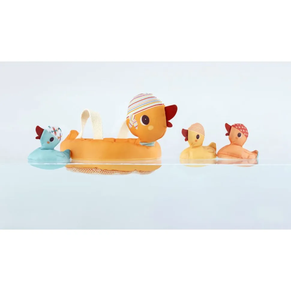 Jouet de bain maman canard et ses canetons aimantés