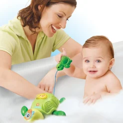 Jouet de bain maman tortue et son bébé nageur