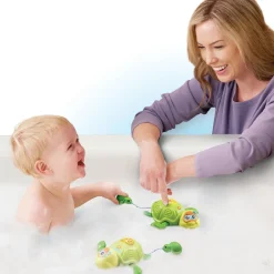 Jouet de bain maman tortue et son bébé nageur