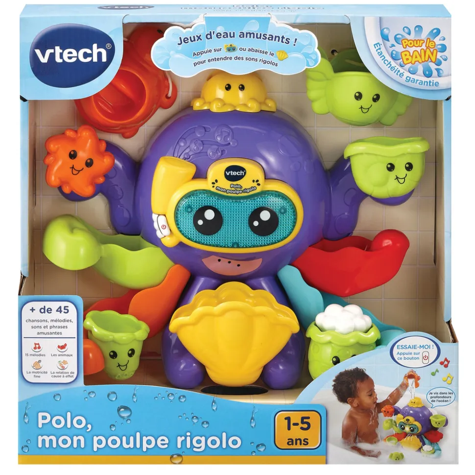 Jouet de bain polo mon poulpe rigolo