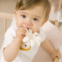 Jouet de dentition bonnie la pieuvre jaune safran
