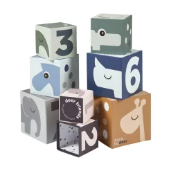 Jouet d'éveil bébé cubes à empiler deer friend
