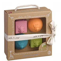 Jouet d'éveil bébé 2 cubes et 2 balles so'pure sophie la girafe