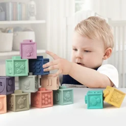 Jouet d'éveil bébé mes premiers cubes éducatifs