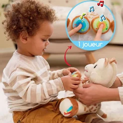Jouet d'éveil bébé peluche touch & music sophie la girafe
