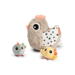 Jouet d'éveil hide&seek clucky sable