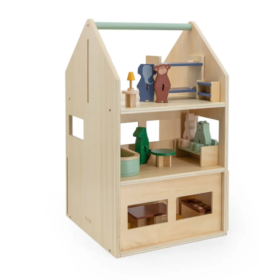 Jouet d'éveil maison en bois all animals