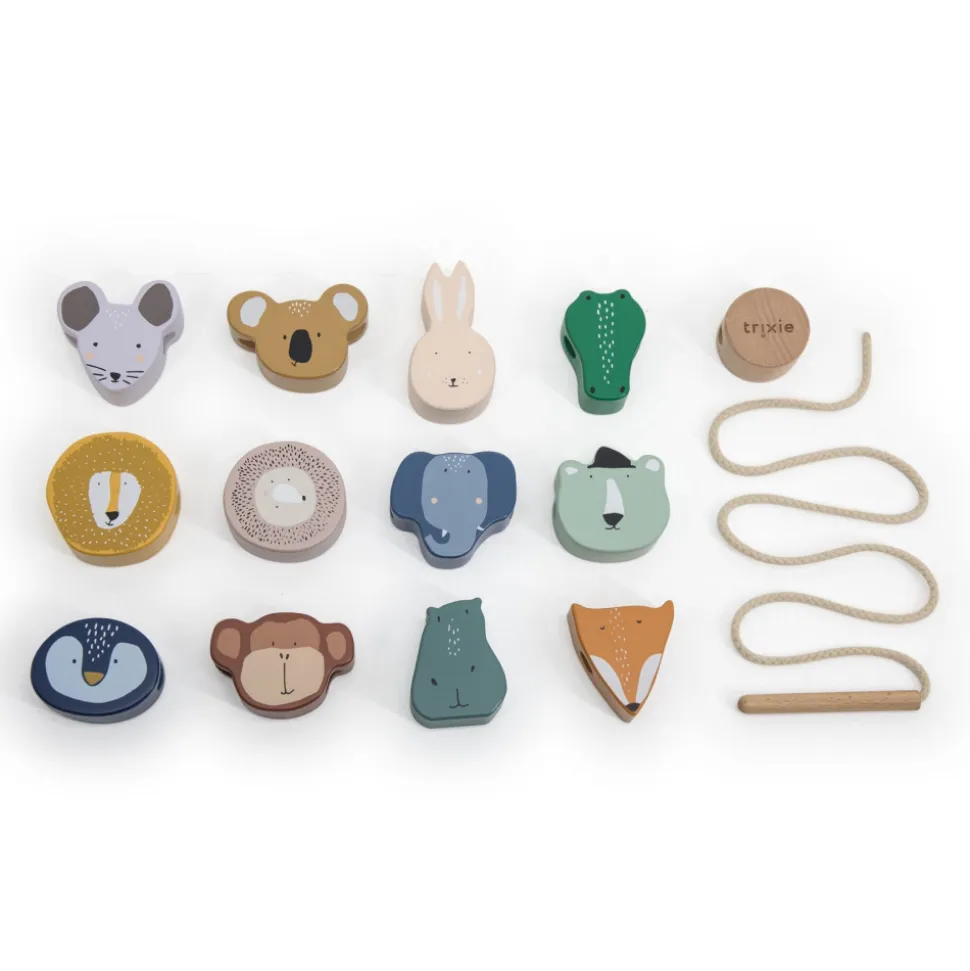Jouet d'éveil perles en bois all animals