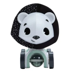 Jouet d'éveil tiny roller lion - black & white