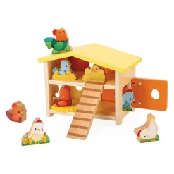 Jouet en bois mon premier poulailler