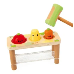 Jouet en bois tap tap légumes