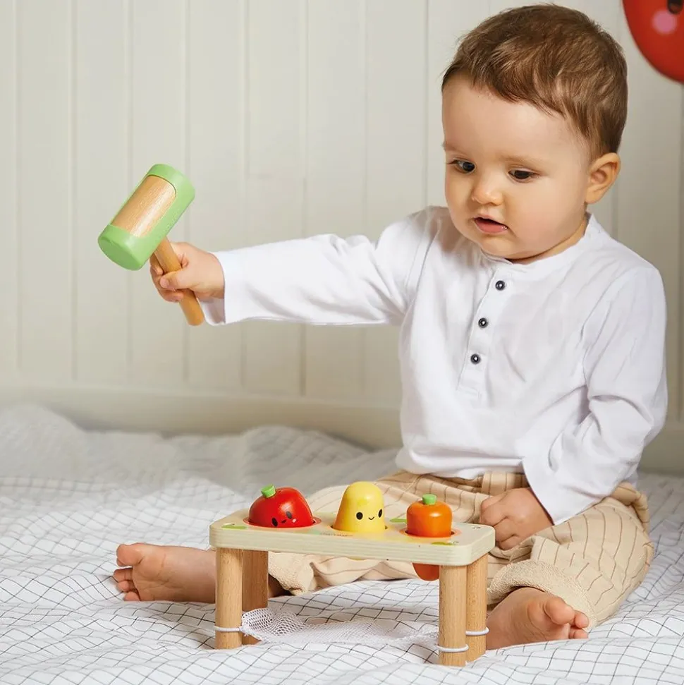 Jouet en bois tap tap légumes
