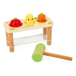 Jouet en bois tap tap légumes